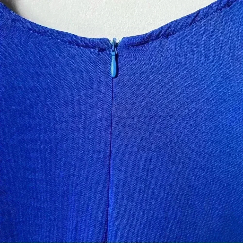 Royal Blue Mini Dress with Bell Sleeves - Women’s Size Large fits like Medium - Picture 6 of 14